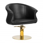 Hairdressing Chair GABBIANO WERSAL GOLD black